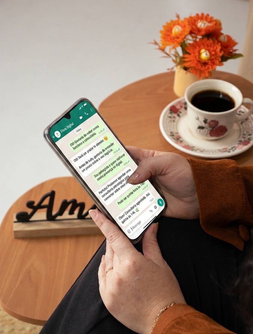Atendimento da Flora Digital pelo WhatsApp